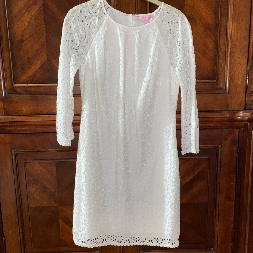 White Lilly Pulitzer lace dress